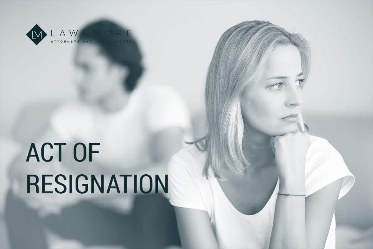 Act of resignation