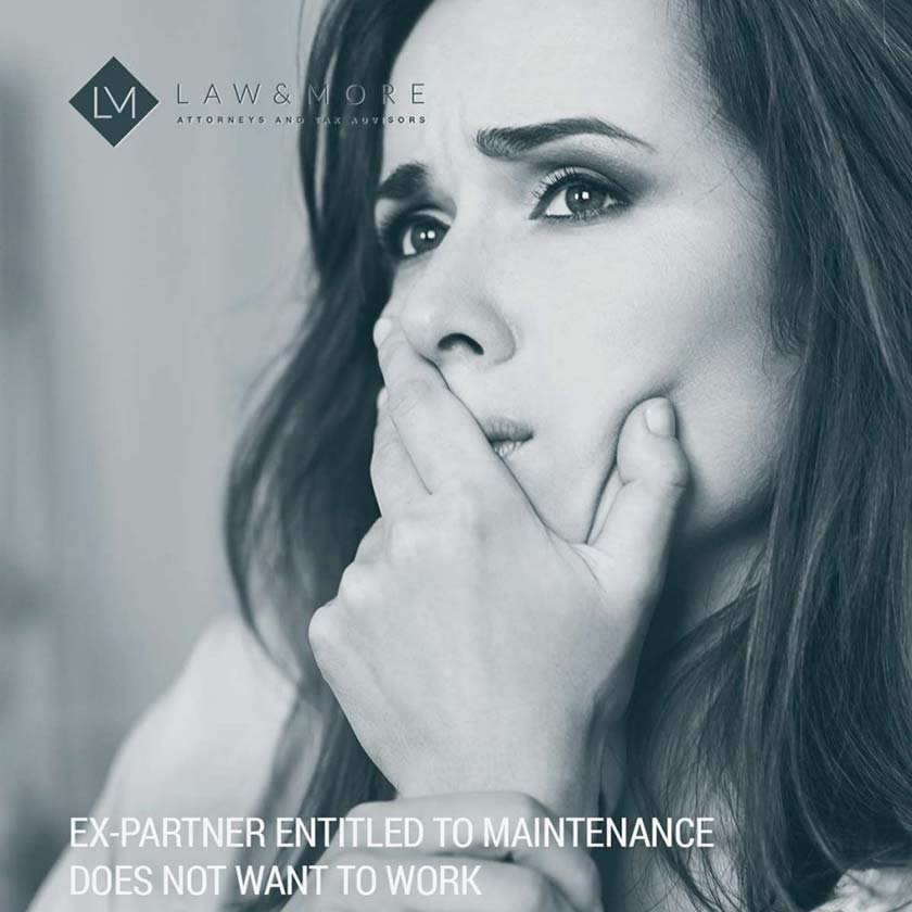 Ex-partner entitled to maintenance does not want to work - image
