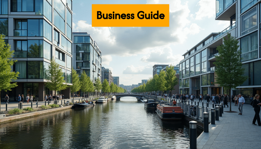 modern dutch business district with professionals outside CdKvXmfogikkQmCkmh7ET