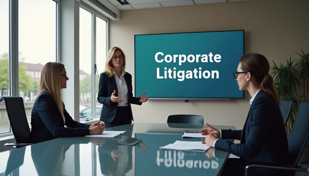 Corporate Litigation: Dutch Business Dispute Expertsdiscussing corporate litigation
