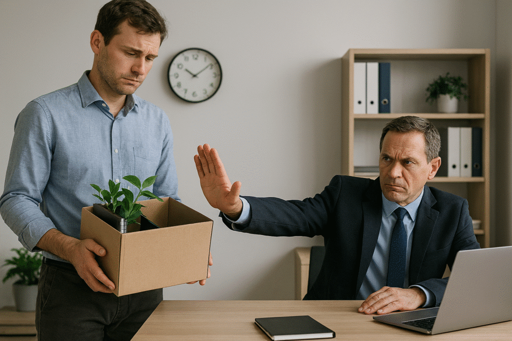 Office interaction with a plant box.
