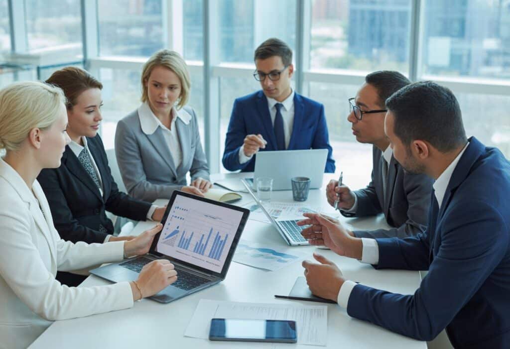 People in a meeting