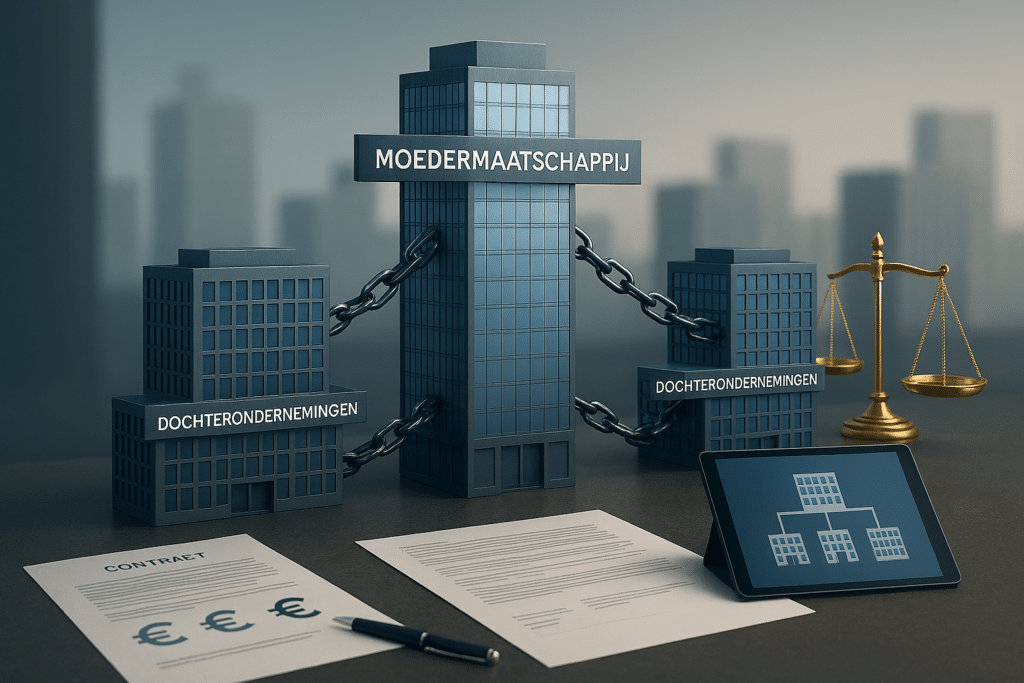Parent company with contracts