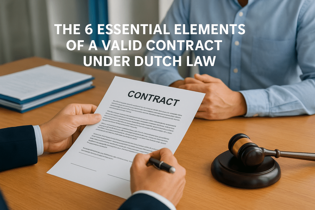 The 6 Essential Elements of a Valid Contract Under Dutch Law
