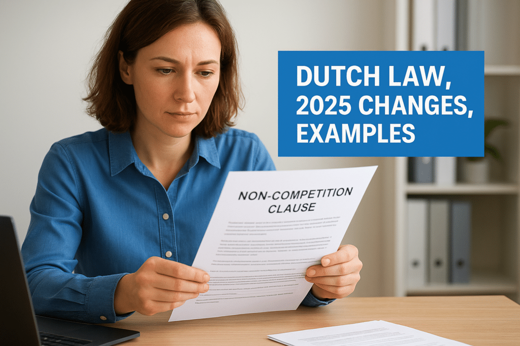 Non-Competition Clause: Dutch Law, 2025 Changes, Examples