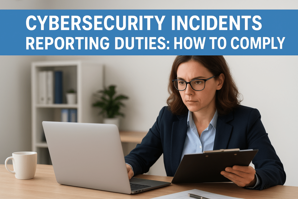 Cybersecurity Incidents Reporting Duties: How to Comply