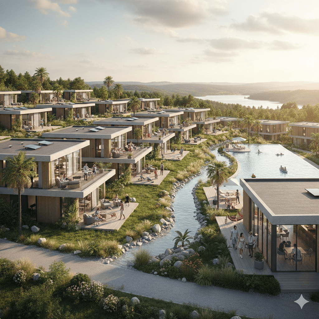 Modern holiday homes in Dutch holiday park