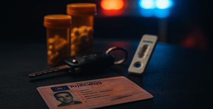 ID card with keys and pills