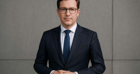 Smartly dressed man in formal attire.