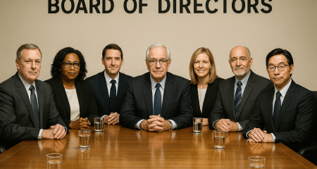 Formal meeting of corporate executives.