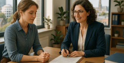Twp women in an office