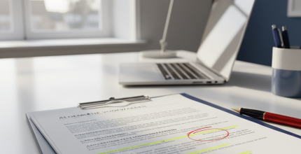 laptop met algemene voorwaarden